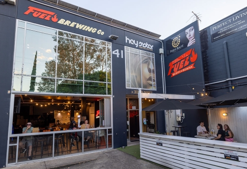 Exterior facade of Fuel Brewing Co Bulimba