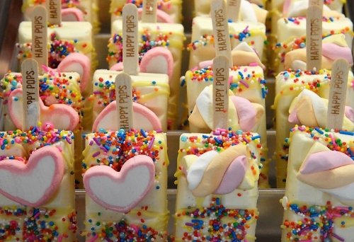 Ice creams with 100s & 1000s on display at Happy Pops South Bank 