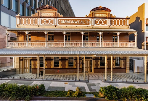 Exterior facade of Hotel Commonwealth Ipswich