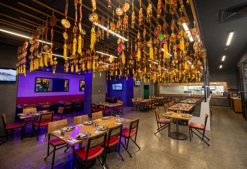 Interior dining room of Indian Room Milton