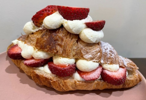 Croissant dessert at Jacorey Dessert Cafe Patisserie, Fortitude Valley