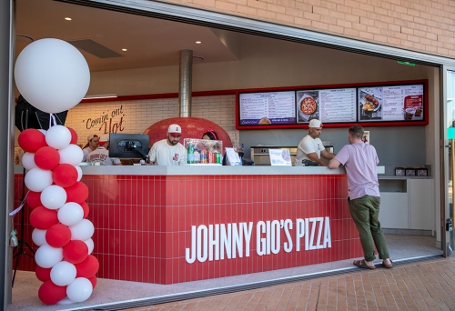 Outside of Johnny Gio's Pizza