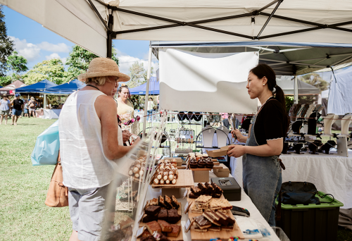 food stall at Redlands Coast Collective Markets