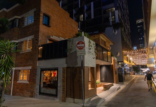 Exterior view of Marlowe on edge of Fish Lane