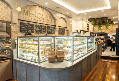 Counter inside Mercatus Deli