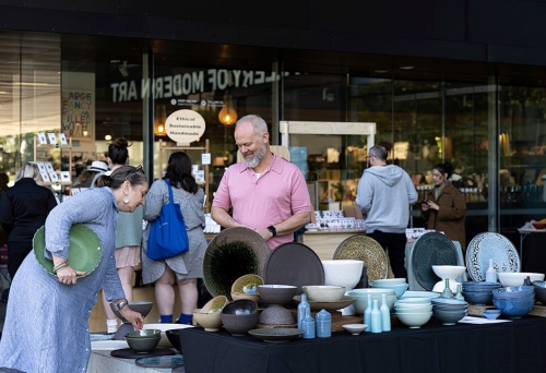 QAGOMA Winter Design Market ceramics stall
