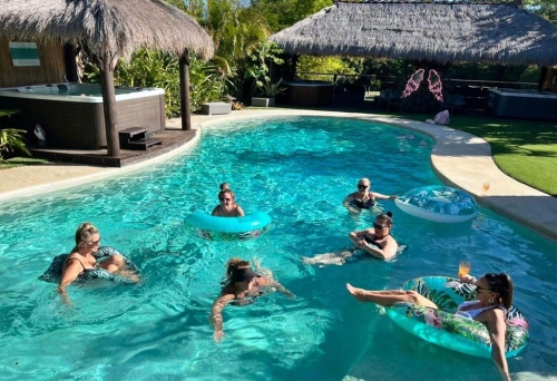 People in pool Muse Bath House Loganholme