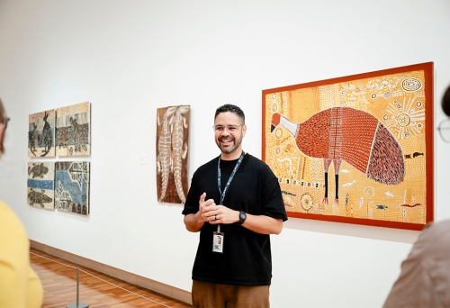  Robert Preston leading tour of GOMA