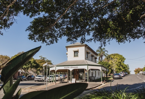 Exterior of Myrtle & Blossom, Sandgate 