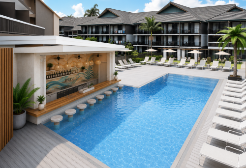 adults only escape pool area 