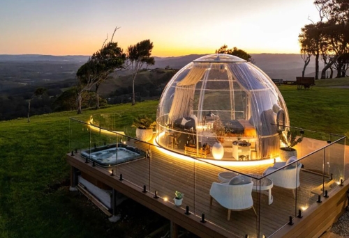 Petrichor Dome at sunset