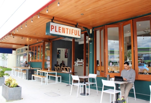 Exterior of Plentiful Cafe, Graceville 
