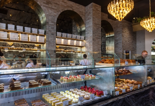 Counter of Pastries at Rise Bakery Newstead