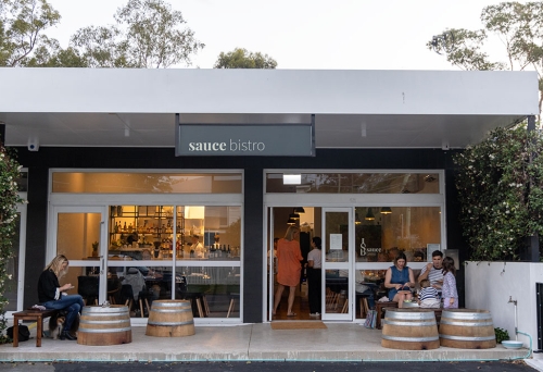 Ouside view of Sauce Bistro