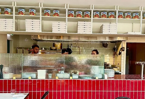 Staff behind counter at Olli Italiano