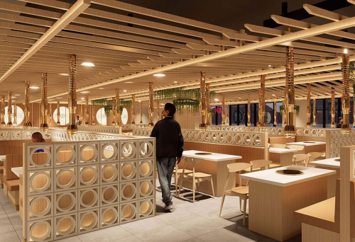 Interior render of Seoul Garden Sunnybank