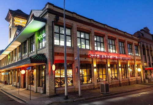 Exterior of Short Grain Fortitude Valley at night