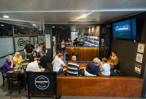Customers dining at Smokin' Joe's Pizza Bar Ashgrove