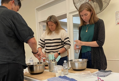making sourdough bread