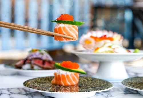 Display of a range of Sushi at Sushi Jiro Carindale