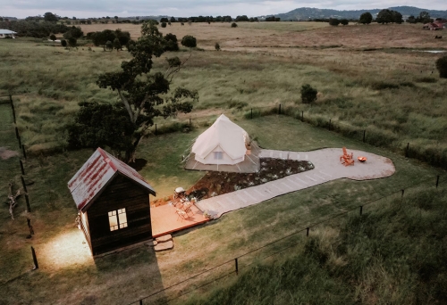 Aerial view of Twigley Farm Haigslea