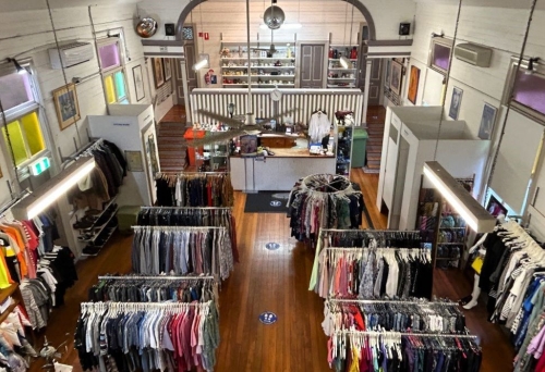 Inside of Vinnies op shop Paddington