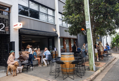 Exterior of Wild Legs Wine Room