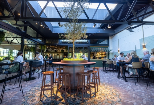 Table in centre of Zephyr Bar West End