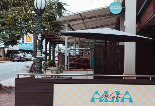 Side view of ALIA Gelato