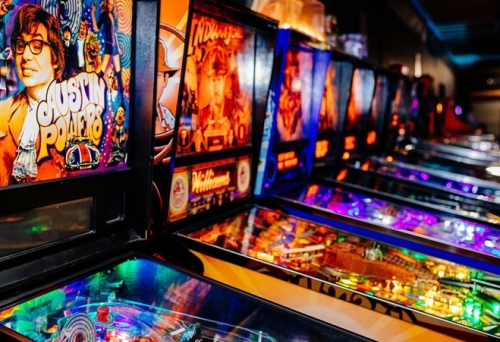 Pinball machines at 1Up Arcade Woolloongabba