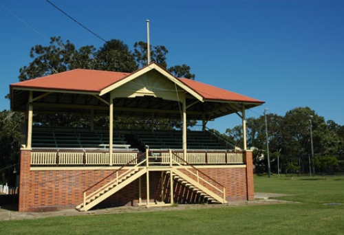 Grand stand inside Graceville Memorial Park
