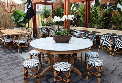 Courtyard seating at Hunter & Scout Graceville