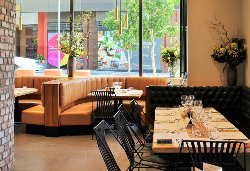 Interior seating at Il Verde Bowen Hills
