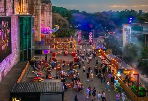 Crowd at Night Feast Brisbane Powerhouse