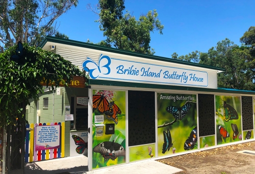 Entrance to the Bribie Island Butterfly House