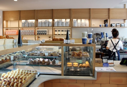 Counter inside Darvella Patisserie, Bulimba 