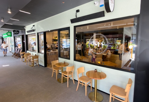 Outdoor area at Dopo Eatery Milton
