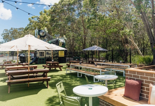 Beer garden at Koala Tavern