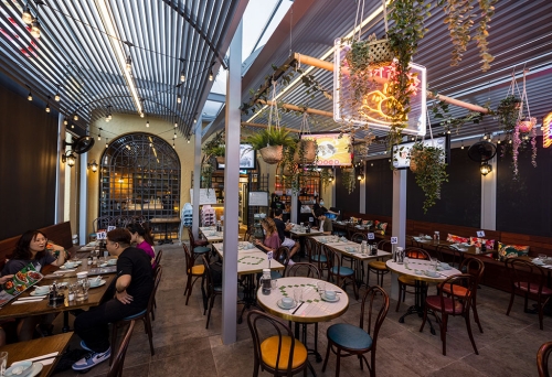 Interior seating at Lilong Chinese Restaurant