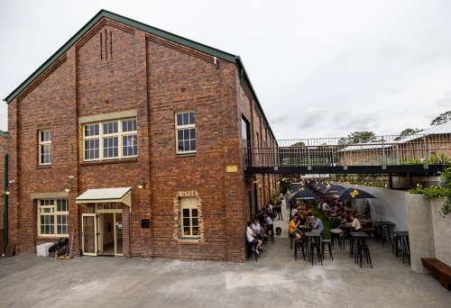 Exterior facade of Revel Brewing Co