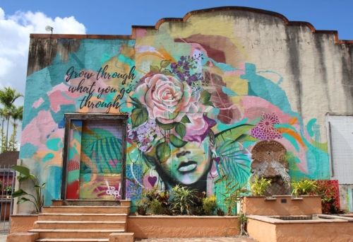 Mural painting at The Nurso 