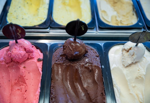 Tubs of ice cream at Lick Wilston