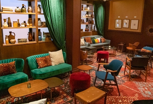 Seating at Kazba Middle-Eastern themed bar Fortitude Valley