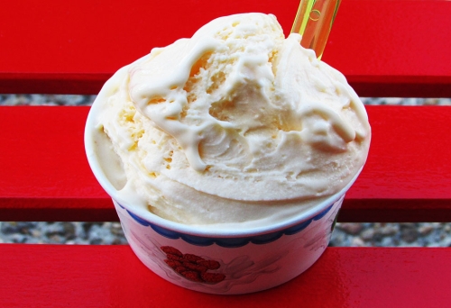Gelati in a cup at La Macelleria gelataria
