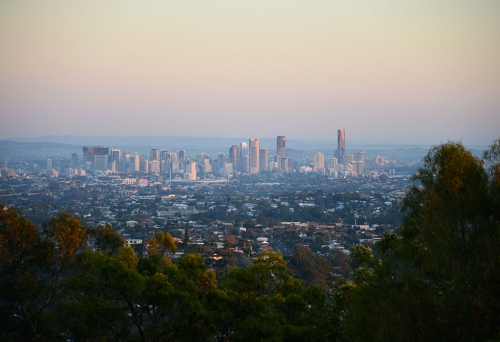 Twilight view from Mt Gravatt Lookout