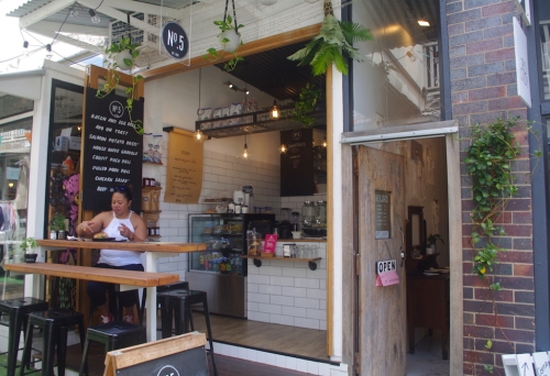 Exterior of No.5 Café Fortitude Valley