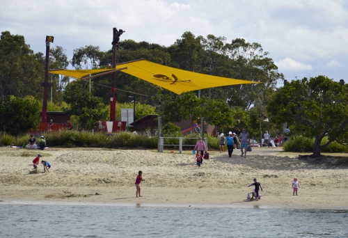 Pirate themed playground and beach cove in Palm Beach Parklands Gold Coast