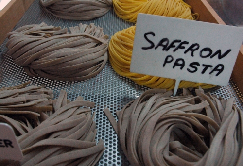 Fresh pasta on dryiong tray inside Pasta Al Dente in South Brisbane