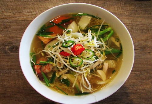 Pho Inn Camp Hill's bowl of pho on table