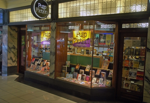 Exterior of Pulp Fiction bookstore, Brisbane CBD
